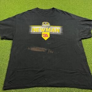 Y2K Black NASCAR Ryan Newman #31 Racing Graphic T-Shirt 2XL